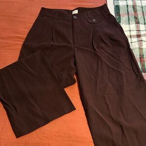 A New Day Burgundy Wide Legged Trousers